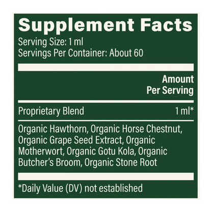 Global Healing Vein Health, Plant-Based - 2 oz