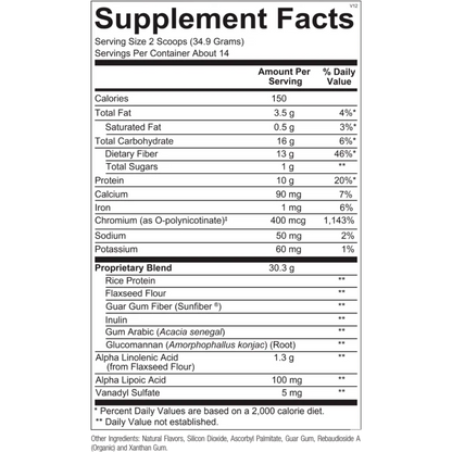 GlycemaCORE Rice Vanilla Ortho Molecular Products
