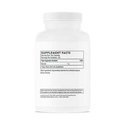Thorne Glycine 250 caps supplement facts