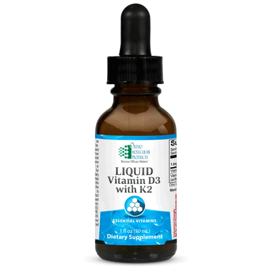 Liquid Vitamin D3 with K2 by 
Ortho Molecular Products
