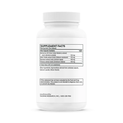 Thorne Liver Cleanse 60 caps supplement facts