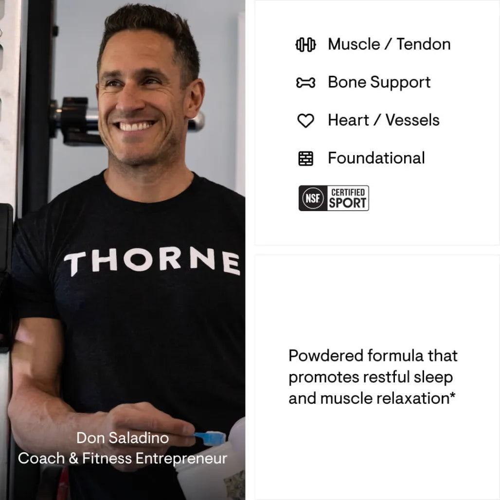 Magnesium bisglycinate for muscle relaxation