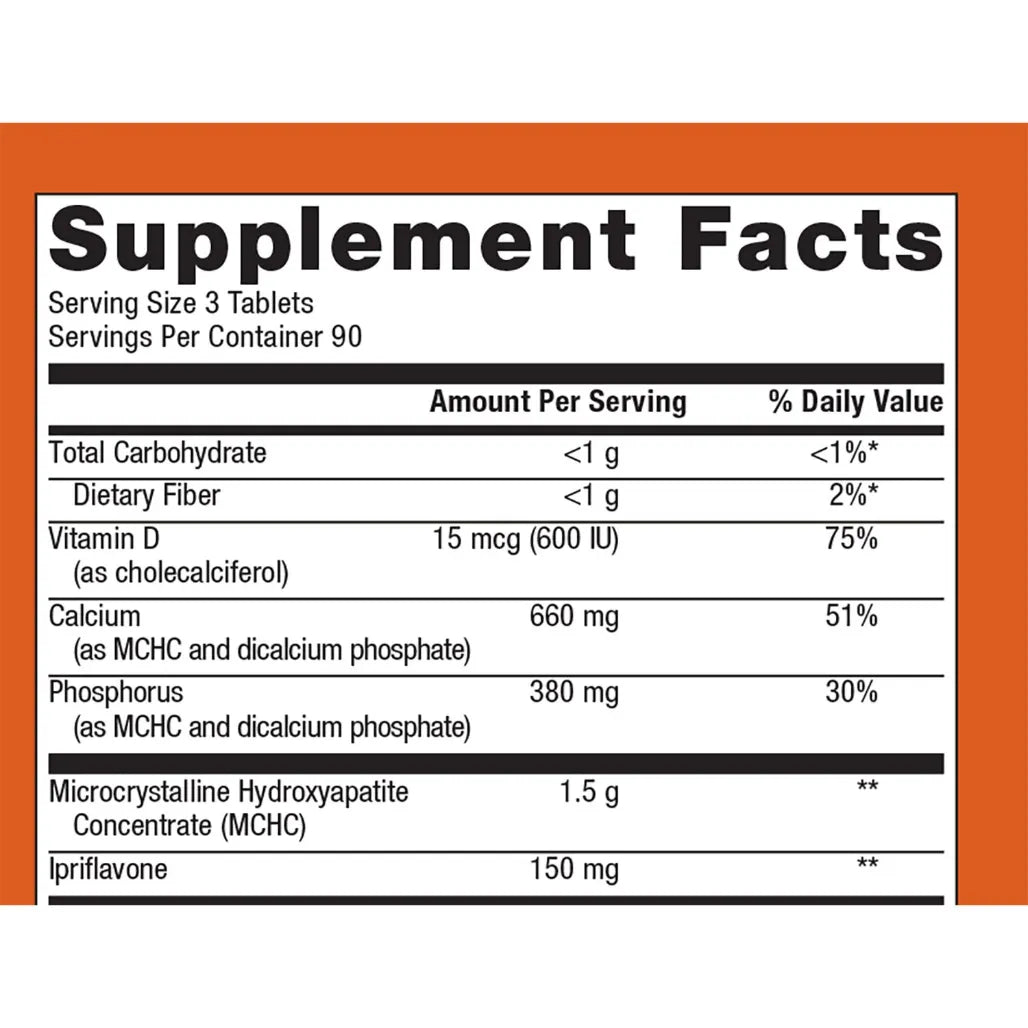 Metagenics Cal Apatite Bone Builder Prime supplement facts