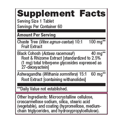 Metagenics Chasteberry Plus supplement facts