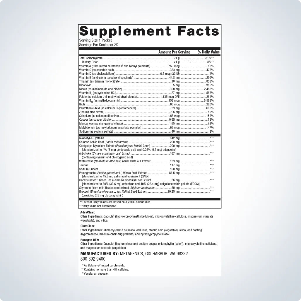 Metagenics Clear Change Daily Essentials - 30 packets