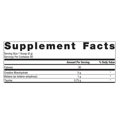Metagenics Creatine UP supplement facts