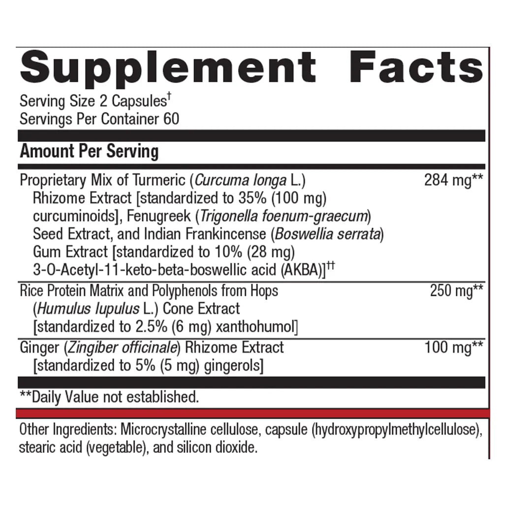 Metagenics Inflavonoid Intensive Care supplement facts