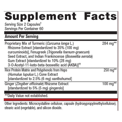 Metagenics Inflavonoid Intensive Care supplement facts