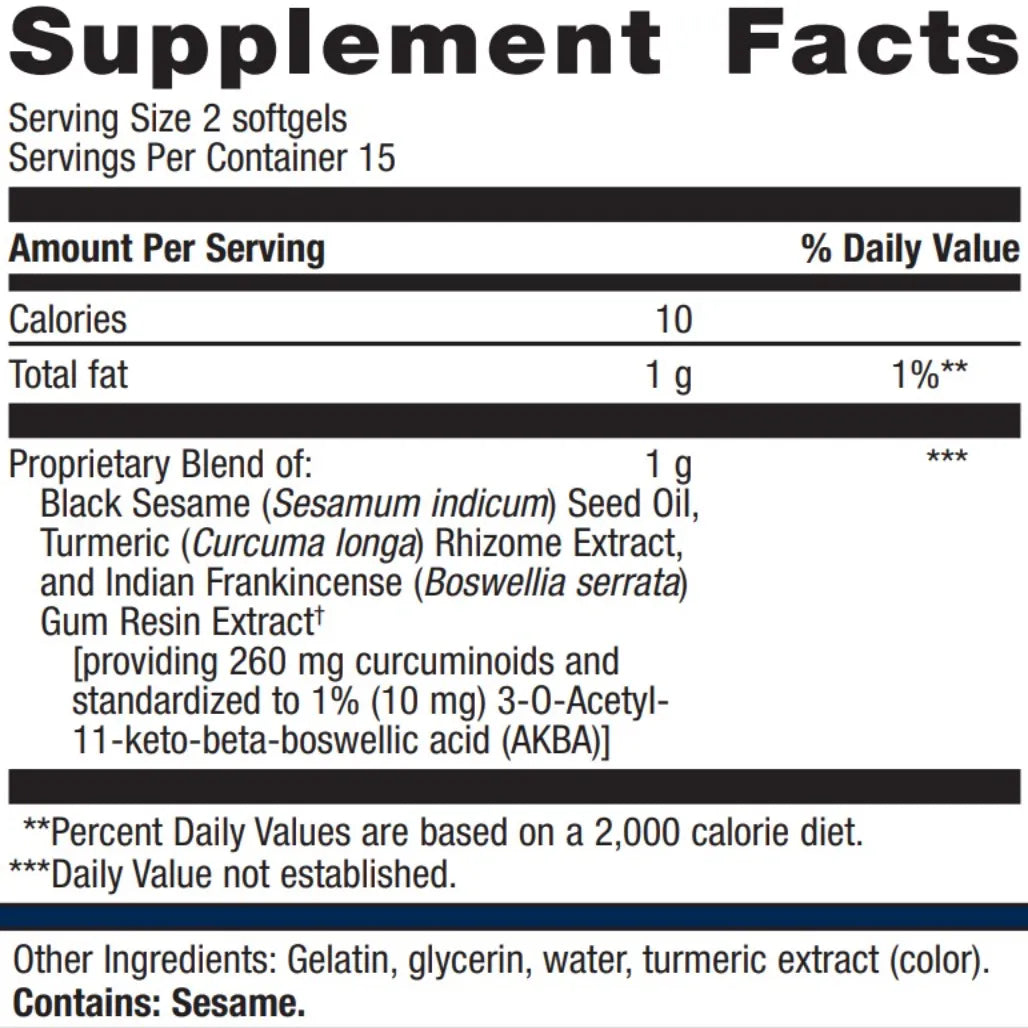 Metagenics Inflavonoid Rapid Supplement Facts