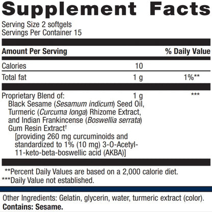 Metagenics Inflavonoid Rapid Supplement Facts