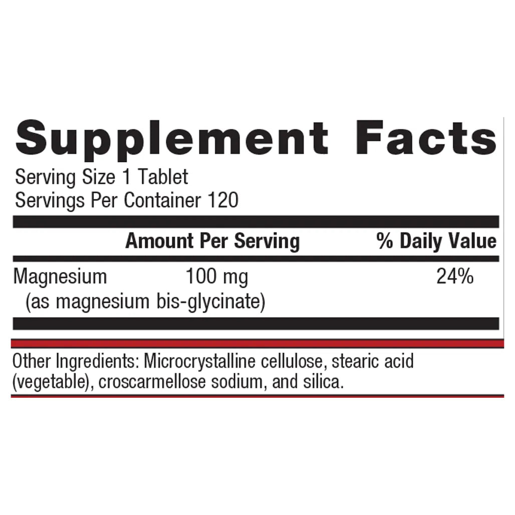 Metagenics Mag Glycinate supplement facts