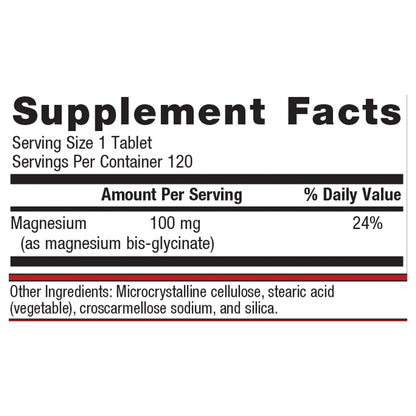 Metagenics Mag Glycinate supplement facts