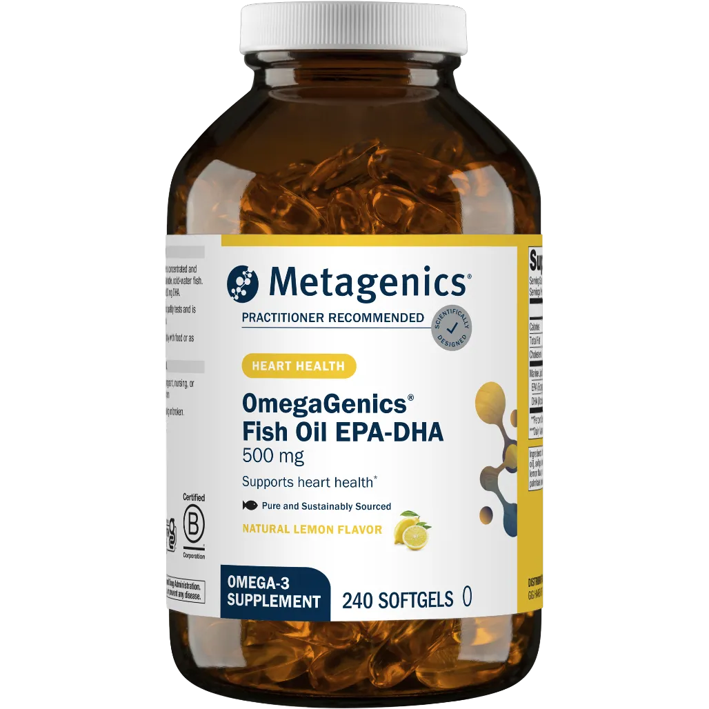 Metagenics OmegaGenics EPA-DHA 500 Lemon - 240 softgels