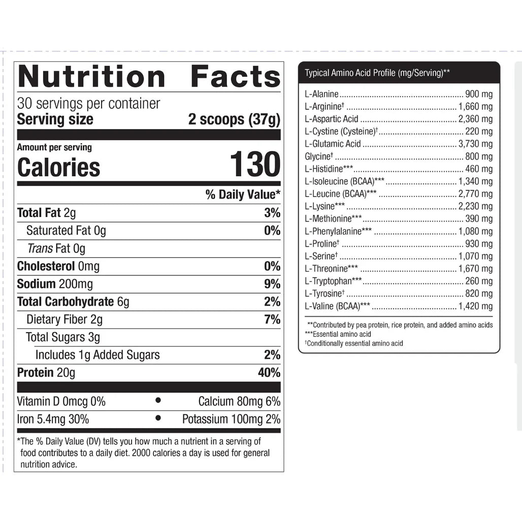 Perfect Protein Pea & Rice Vanilla Powder Metagenics