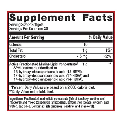 Metagenics SPM Active supplement facts