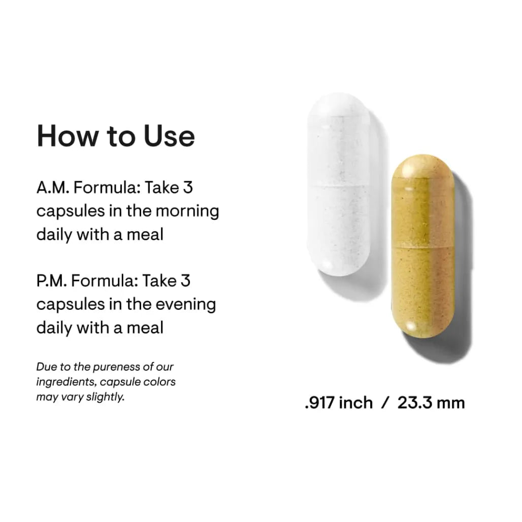 Thorne Multi-Vitamin Elite A.M. P.M NSF - How to Use