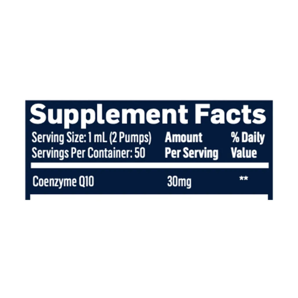 QuickSilver Scientific NanoEmulsified CoQ10 Ingredients