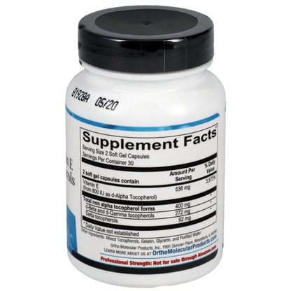 Natural Vitamin E Mixed Tocopherols 
Ortho Molecular Products