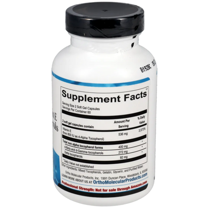 Natural Vitamin E Mixed Tocopherols 
Ortho Molecular Products