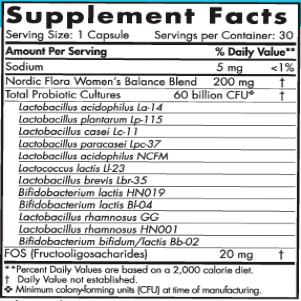 Nordic® Flora Probiotic Women's Balance by Nordic Naturals