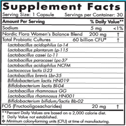Nordic® Flora Probiotic Women's Balance by Nordic Naturals