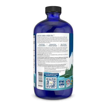 about Arctic Cod Liver Oil Orange - 16 OZ | Nordic Naturals | Support Nervous Systems