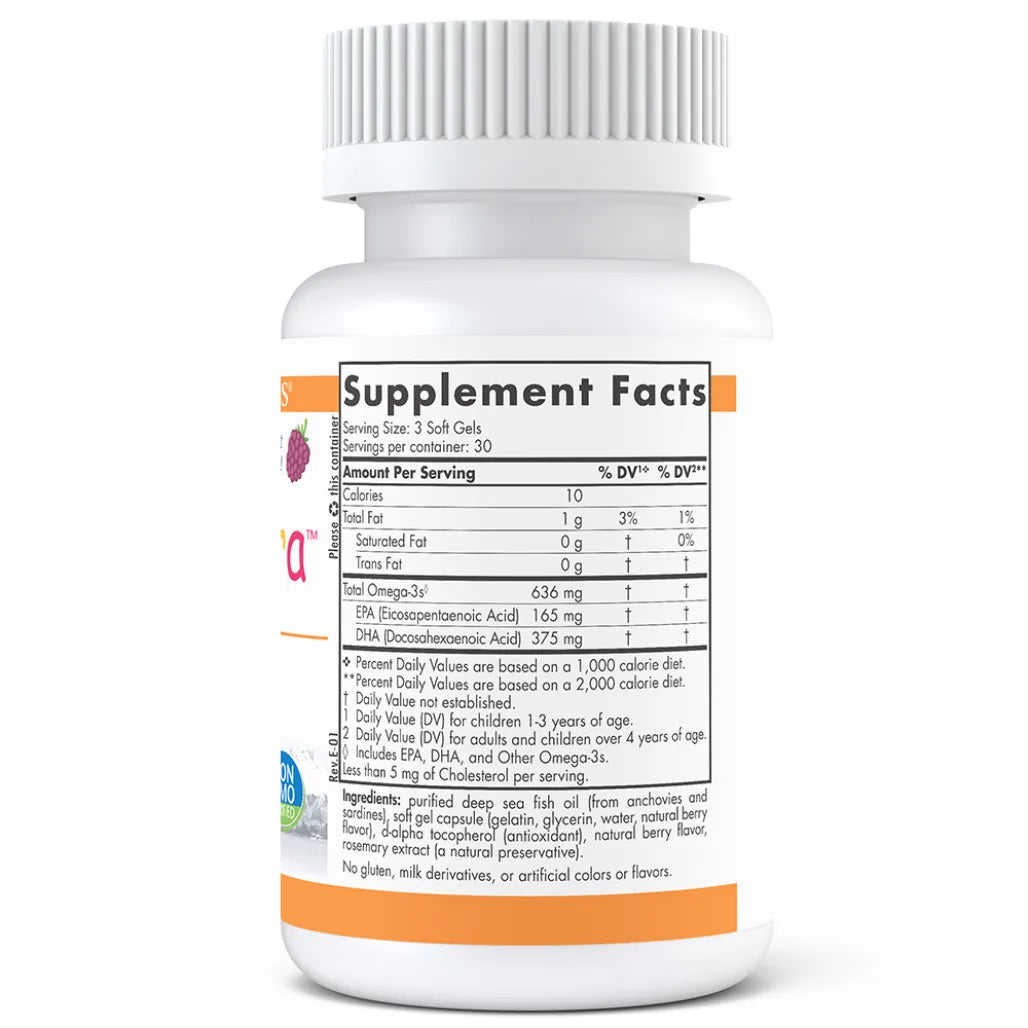 Ingredients of DHA Jr. Xtra Dietary Supplement - EPA 165mg, DHA 375mg