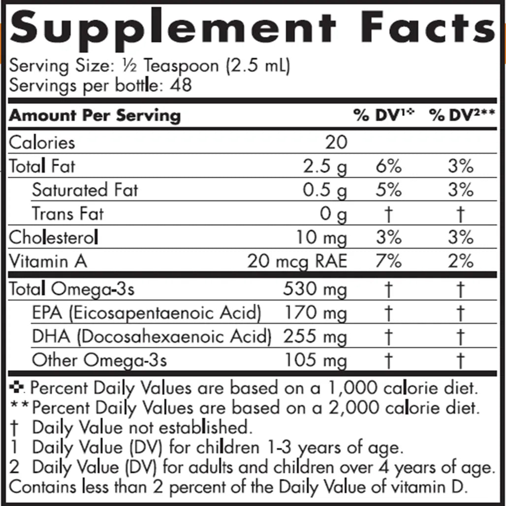 ingredients of DHA Junior Dietary Supplement - Vitamin A 115-460IU, Vitamin D 0-10IU