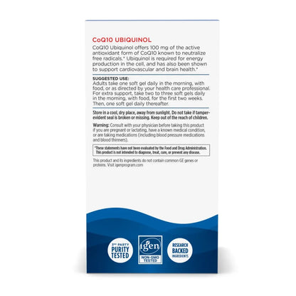 About Nordic Naturals Nordic CoQ10 Ubiquinol - Promotes Cardiovascular Health