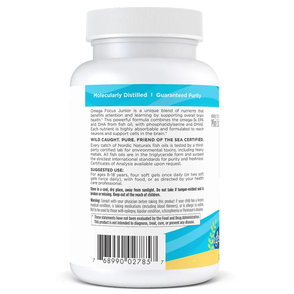 About Nordic Naturals Omega Focus Junior - Support Brain Health