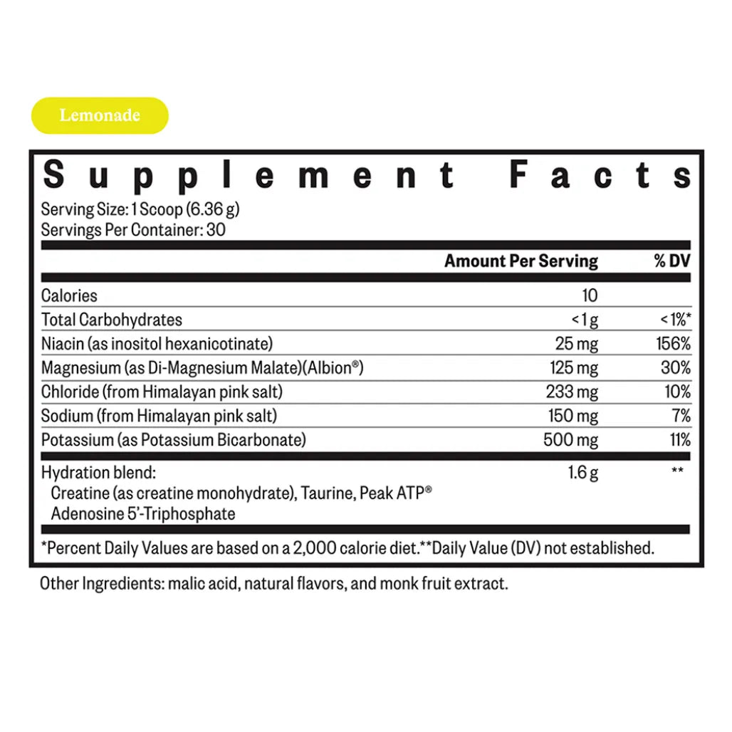 Optimal Electrolyte Lemonade Powder