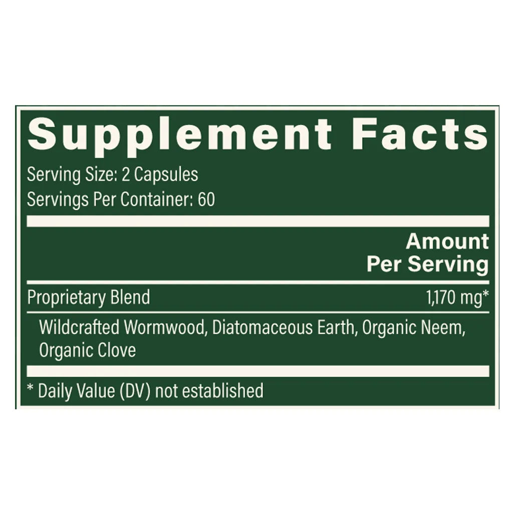 Paratrex Harmful Organism Cleanse by Global Healing Supplements Ingredients