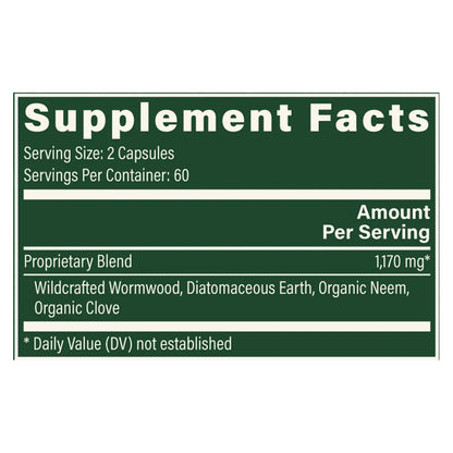Paratrex Harmful Organism Cleanse by Global Healing Supplements Ingredients