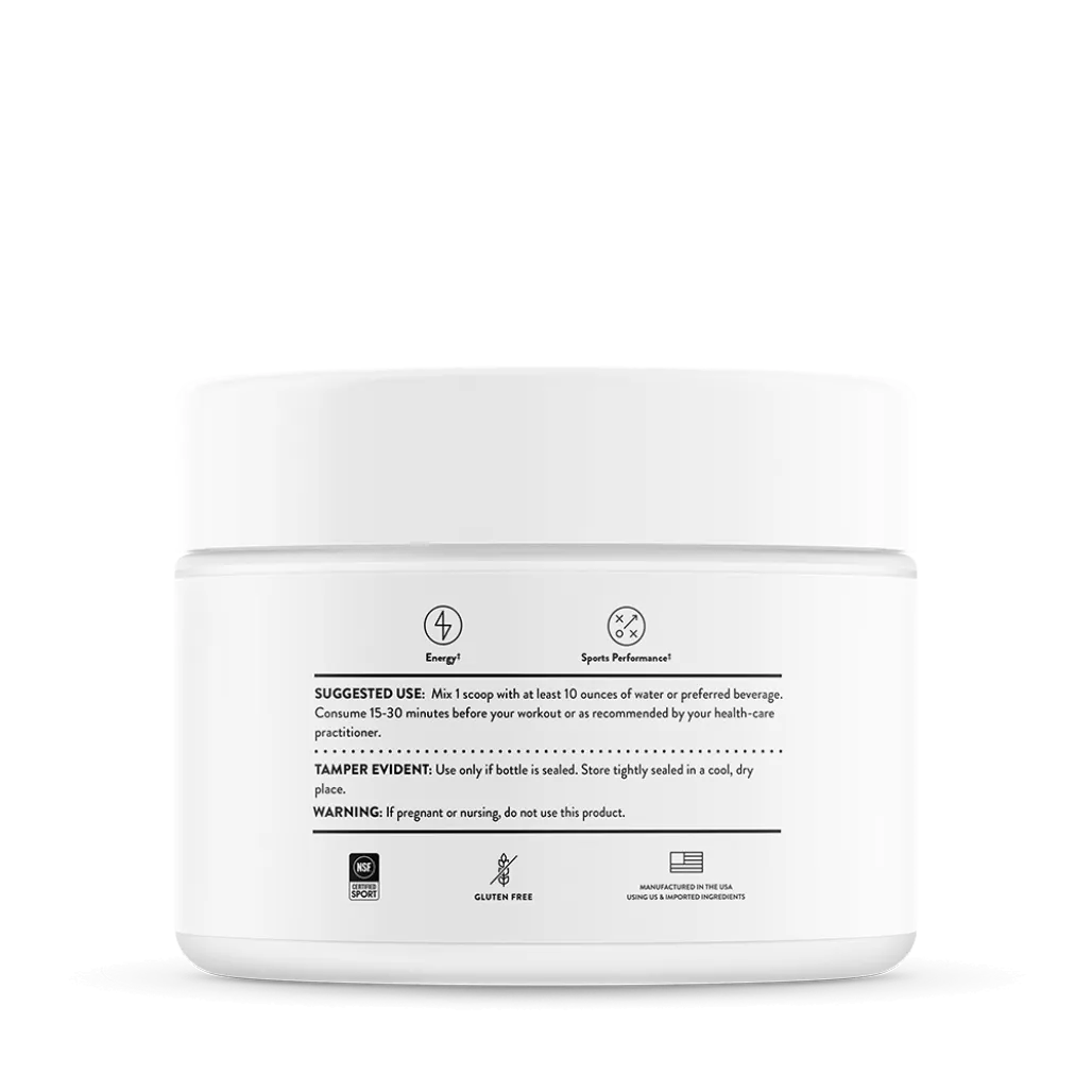 Thorne Pre-Workout Elite 4.32 oz - Suggested Use