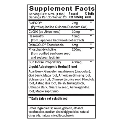 QuickSilver Scientific The One 3 oz supplement facts