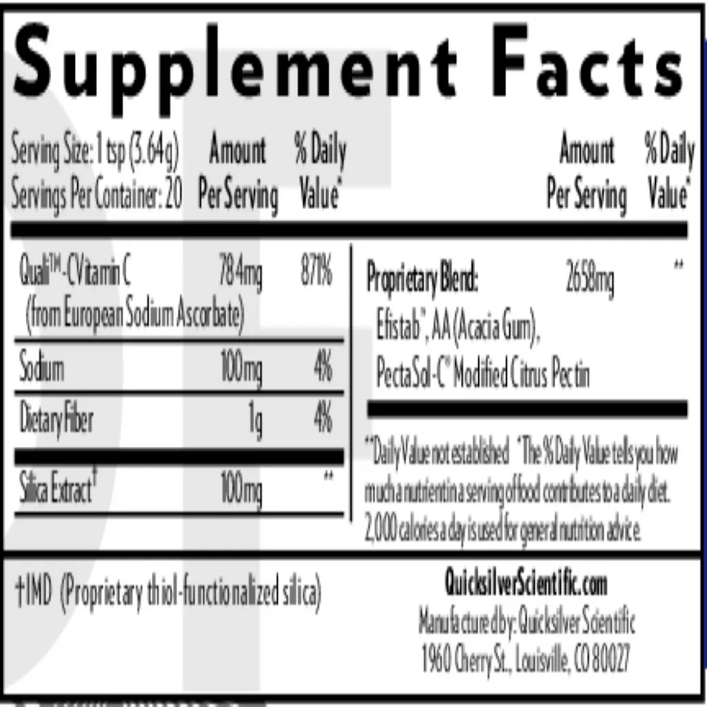 QuickSilver Scientific AmalgaClear Ingredients