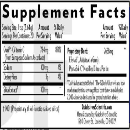 QuickSilver Scientific AmalgaClear Ingredients