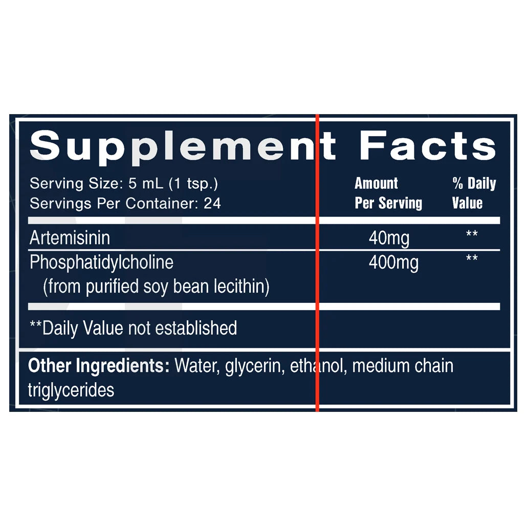 QuickSilver Scientific Artemisinin Emulsion Supplement Ingredients
