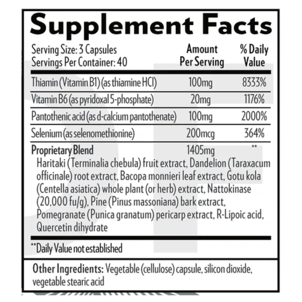 QuickSilver Scientific ClearWay Cofactors supplements facts