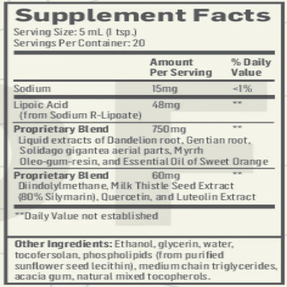 QuickSilver Scientific Dr. Shade's Liver Sauce Ingredients