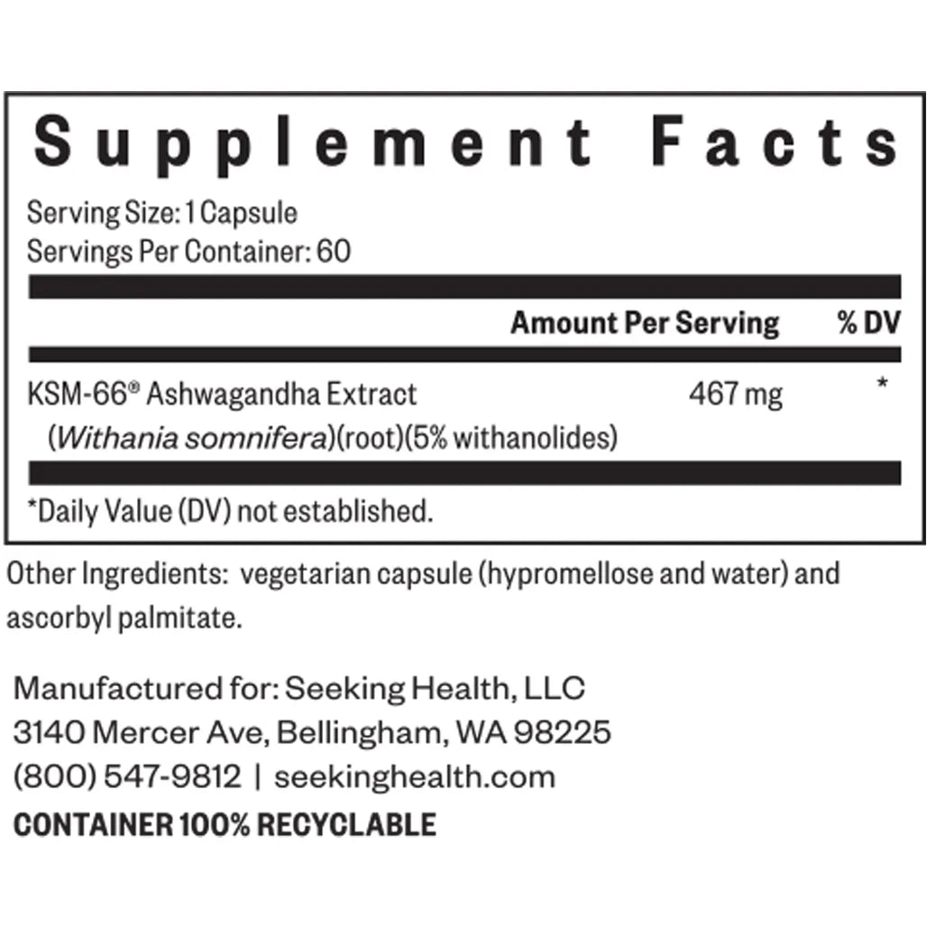 Ashwagandha Extract Seeking Health