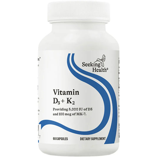 Seeking Health Vitamin D3 + K2 - Supplement to support healthy heart, immune system health