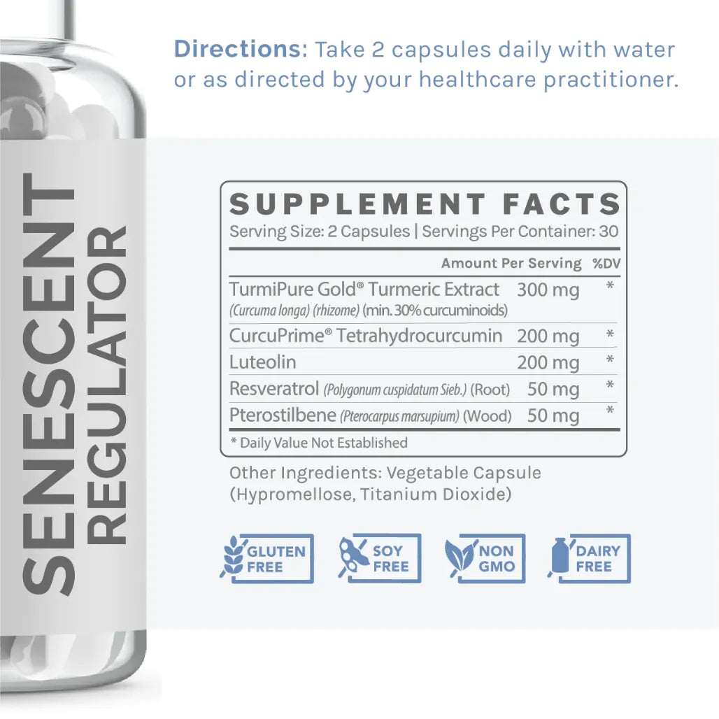 Infiniwell Senescent Regulator Supplement Facts