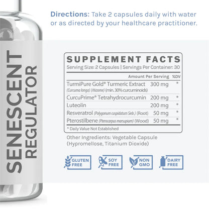 Infiniwell Senescent Regulator Supplement Facts