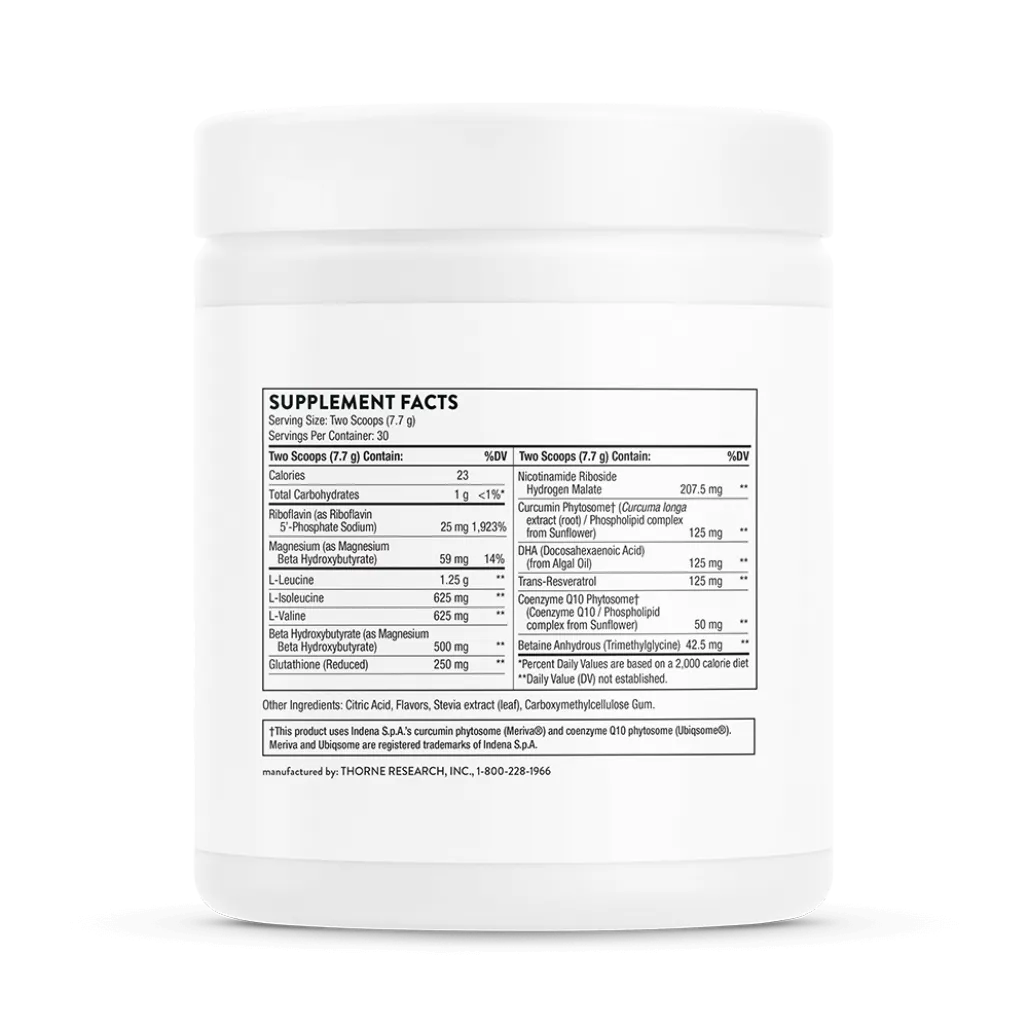 Thorne SynaQuell+ 12.6 oz supplement facts