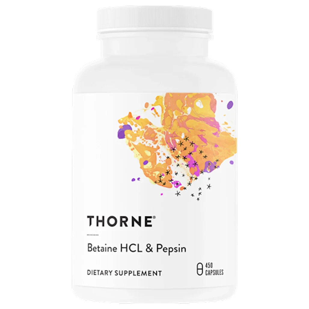 Thorne Betaine HCL & Pepsin - 450 caps