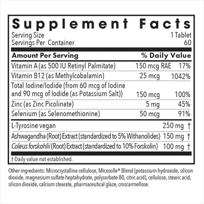 Buy Allergy Research Group Thyroid Nutrition with Iodoral - 60 tabs