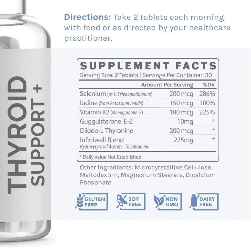 InfiniWell Thyroid Support Dietary Supplement Facts