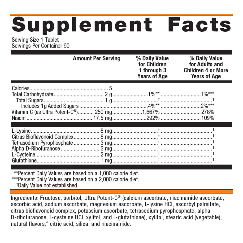 Ultra-Potent-C-Vitamin-C-metagenics supplement facts