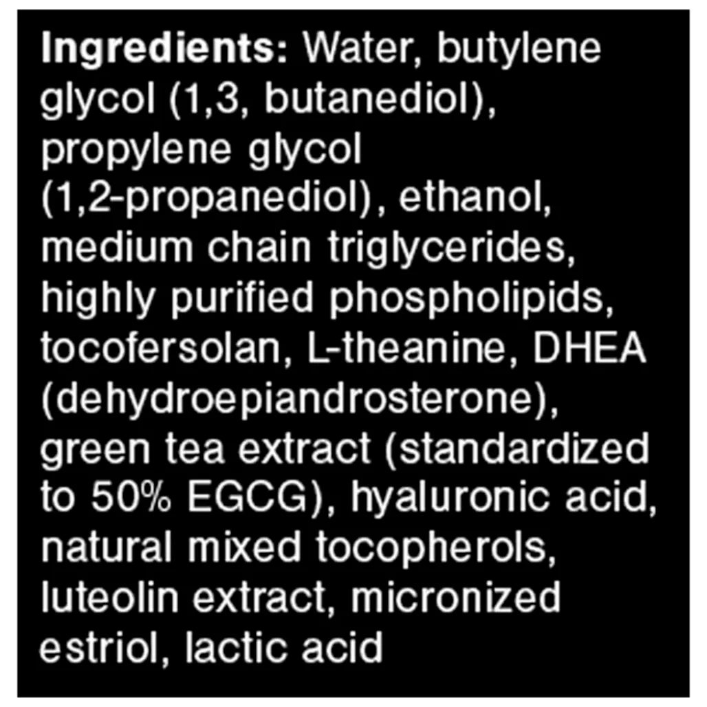 QuickSilver Scientific Vaginal Beauty Serum Ingredients